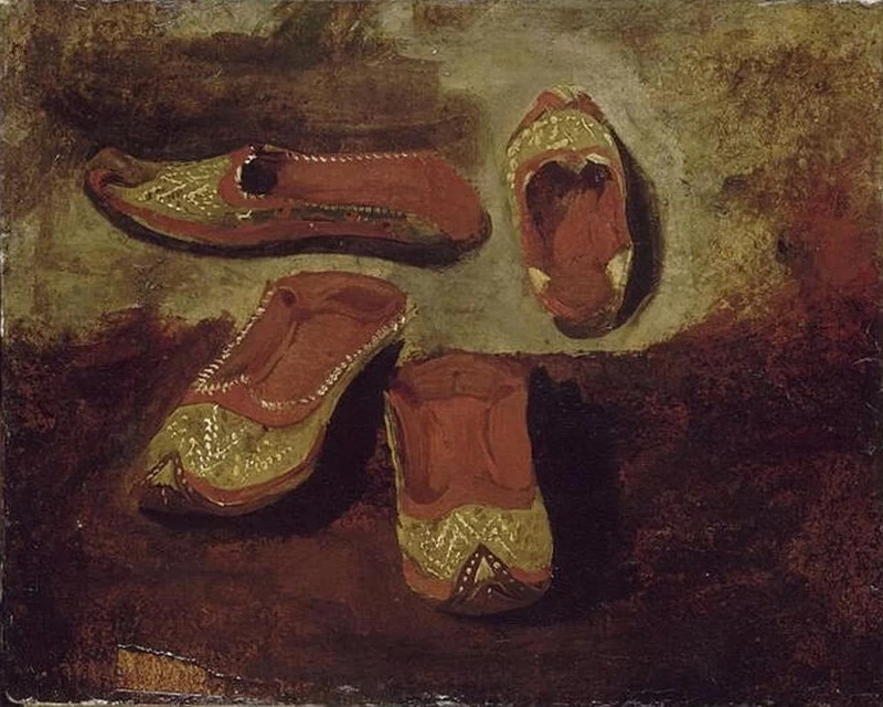 Studio di pantofole arabe